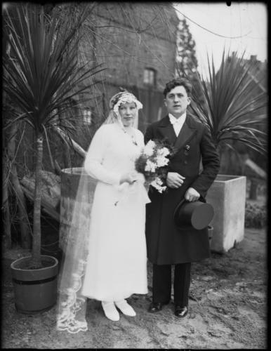 Hochzeitspaar Wiedenbrück 1920er Jahre